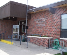 exterior of columbia falls library