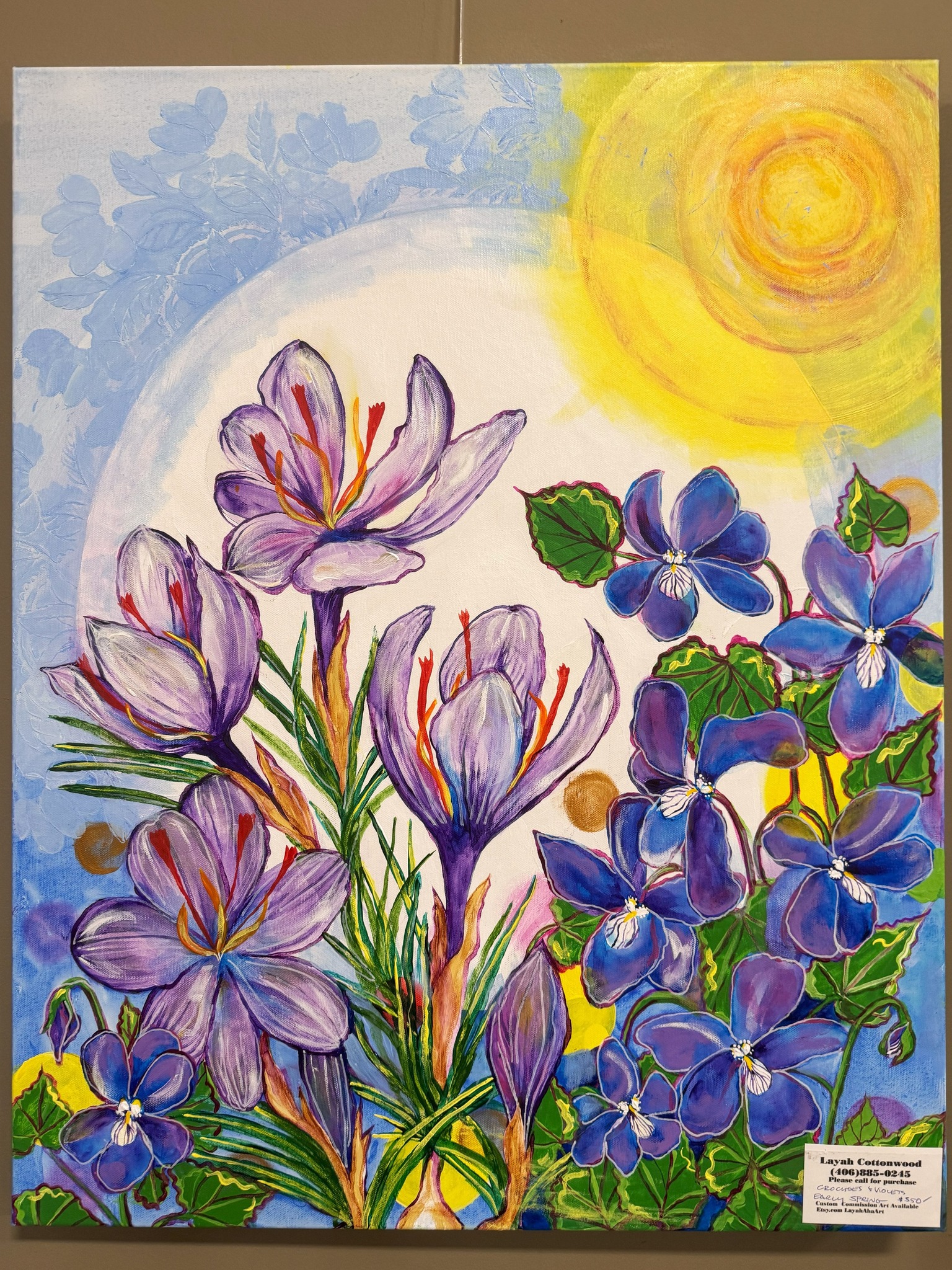 Photo of Layah Cottonwood's exhibit